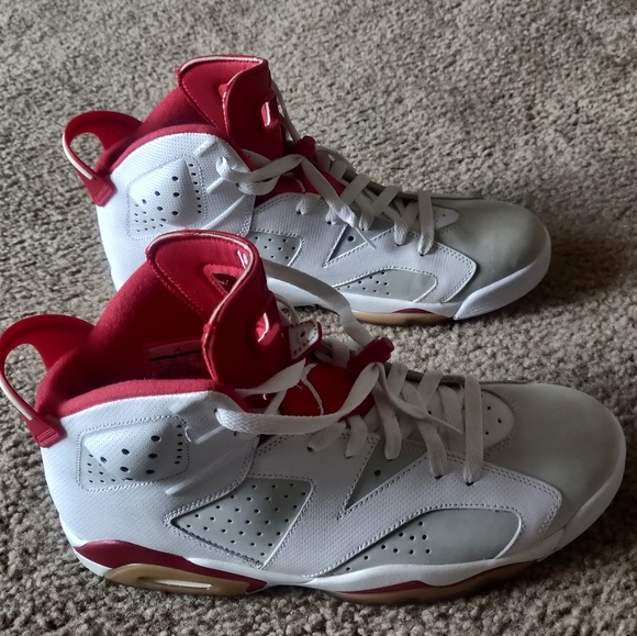 Jordan Other - Nike Air Jordan 6 Retro Alternate 2017 Size 11 384664-113 Red Grey White…